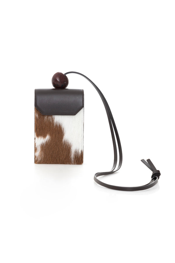 CARI CASE COWHIDE — NAPA CACAO